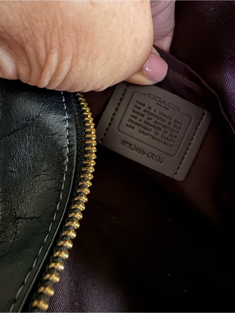 Coach Jamie Camera Crossbody Bag Signature Canvas Leather Black Walnut CR135 - Picture 8 of 9